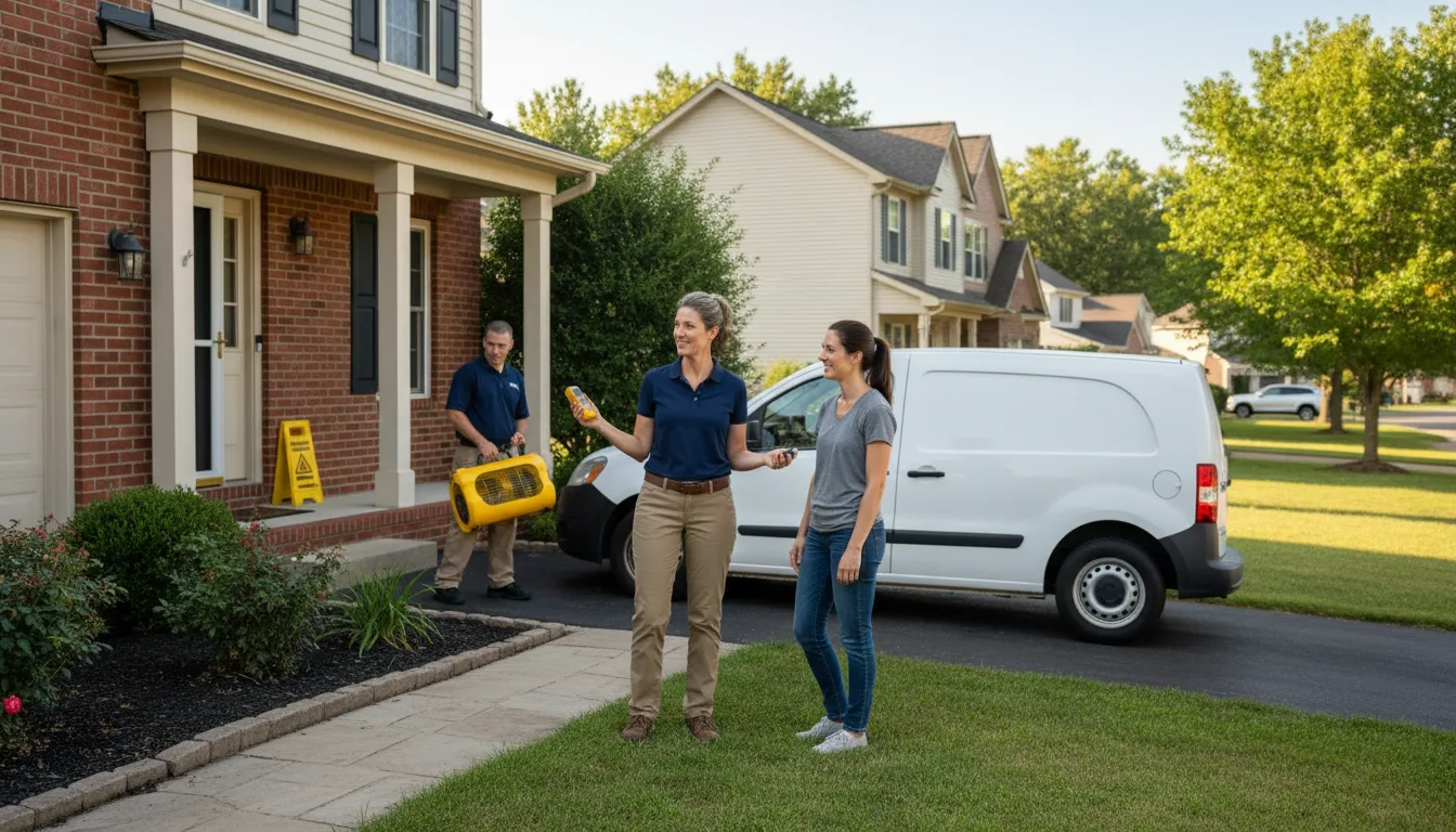 Residential water damage restoration in Catharine, KS